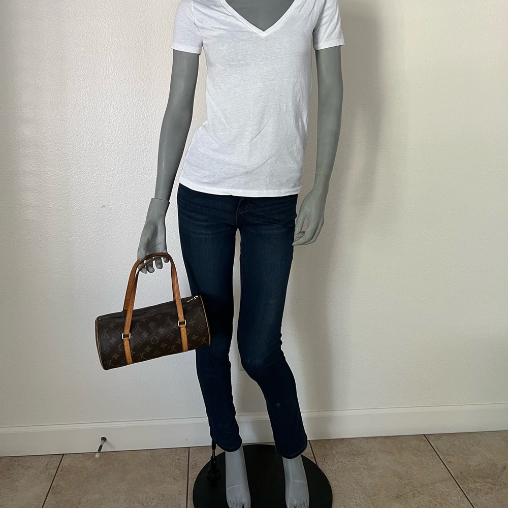 LOUIS VUITTON Papillon 30 Brown Monogram Canvas Shoulder Bag